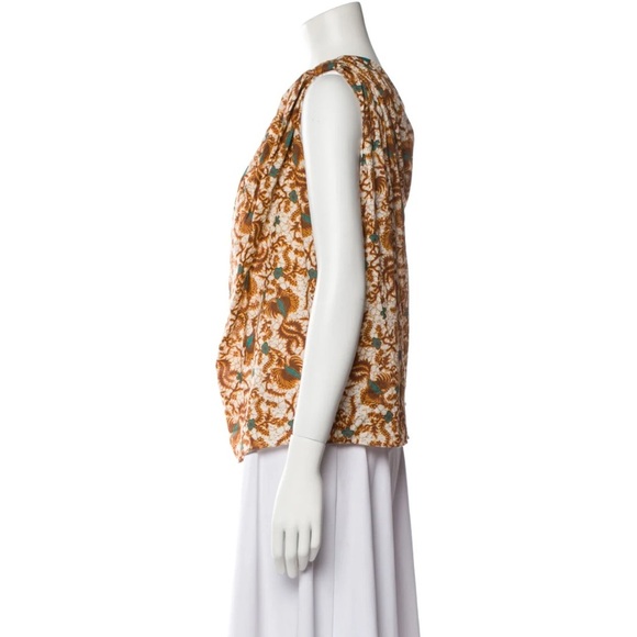 NWT! CHARINA SARTE Floral Print One-Shoulder Blouse in a large - Picture 5 of 7